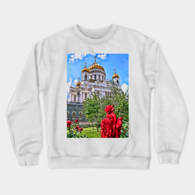 The Cathedral of Christ the Saviour, Moscow, Russia Crewneck Sweatshirt by vadim19